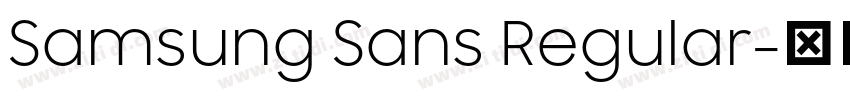 Samsung Sans Regular字体转换